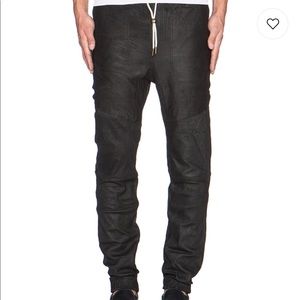 Zanerobe Leather Sureshot in Matt Black NWOT